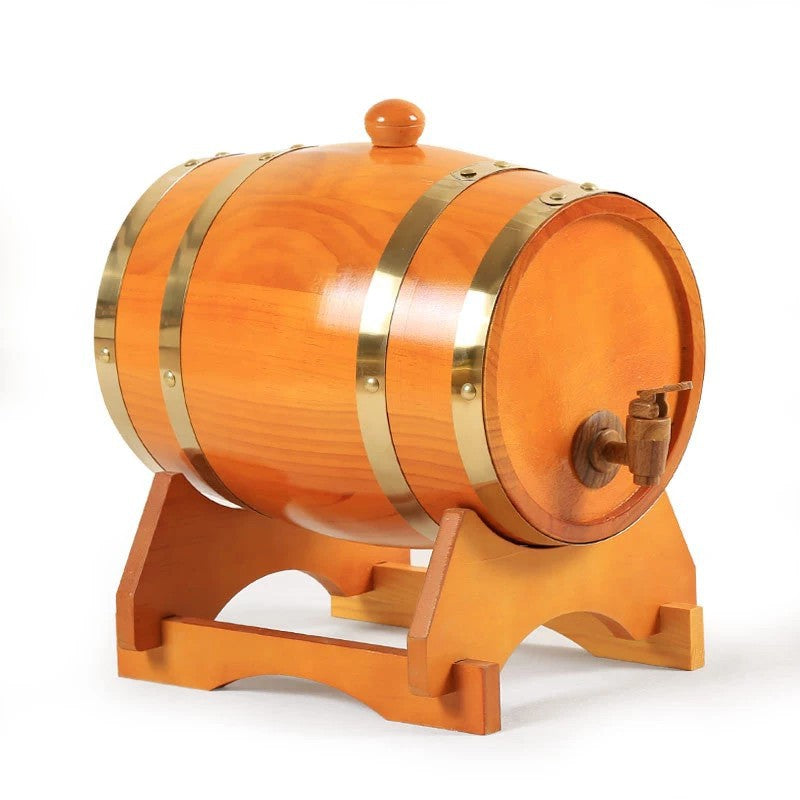 Holz Weinfass 3L für Wein, Whisky Tequila, Weinspender