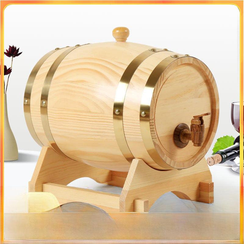 Holz Weinfass 3L für Wein, Whisky Tequila, Weinspender