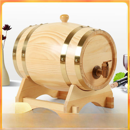 Holz Weinfass 3L für Wein, Whisky Tequila, Weinspender